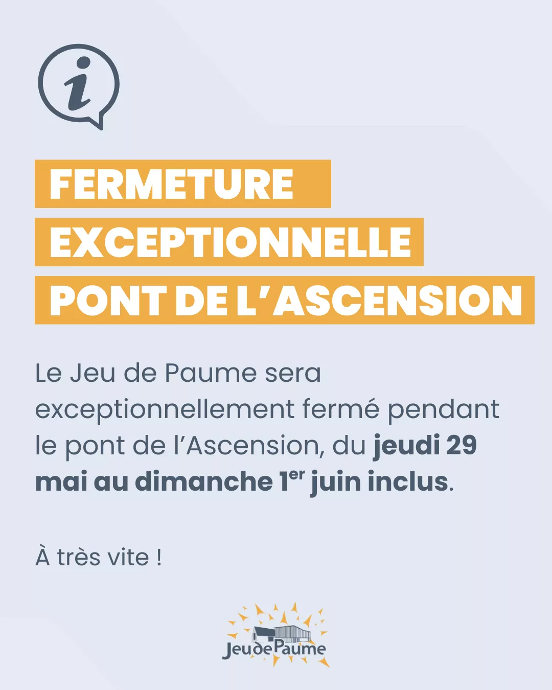 Fermeture exceptionnelle pont de l’Ascension